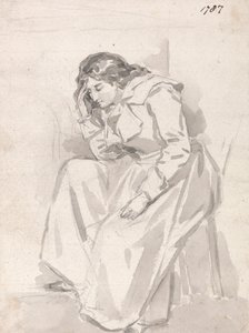 Study of a Seated Woman by James Ward